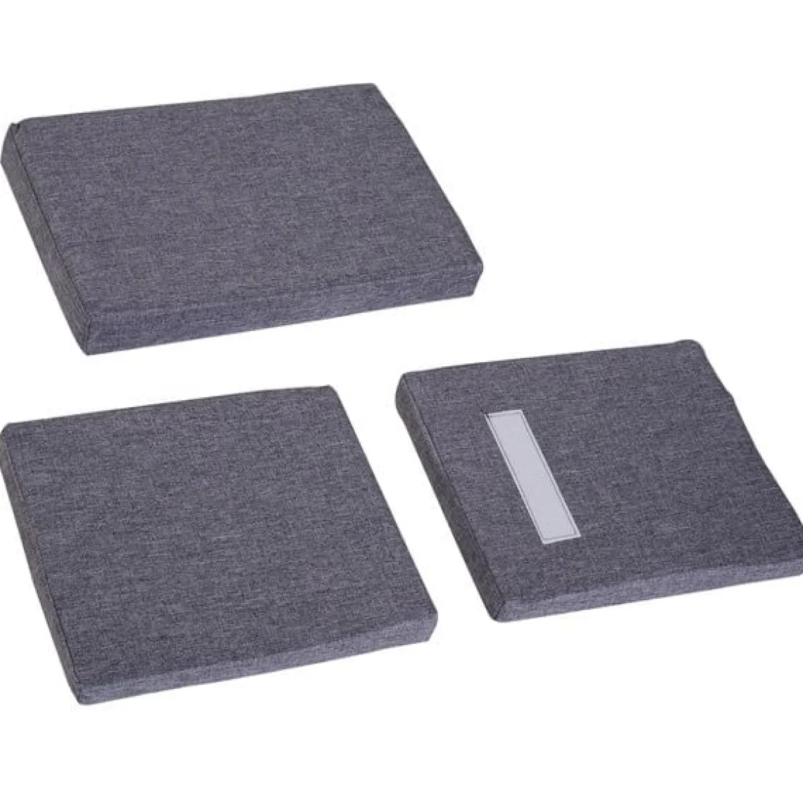 Estantería Homcom con asiento+cojín 6 cubículos blanco/gris 61x102x30 cm