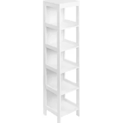 Estantería Kenton Kleankin 5 niveles blanco 140x30x30 cm