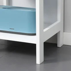 Estantería Kenton Kleankin 5 niveles blanco 140x30x30 cm