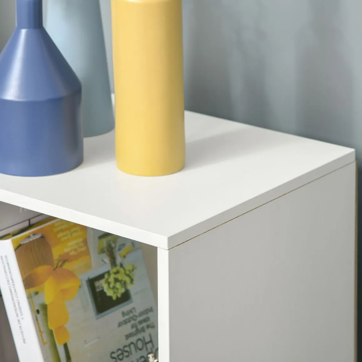 Estantería Libbe Homcom 9 compartimentos blanco 91,5x91,5x29,5 cm