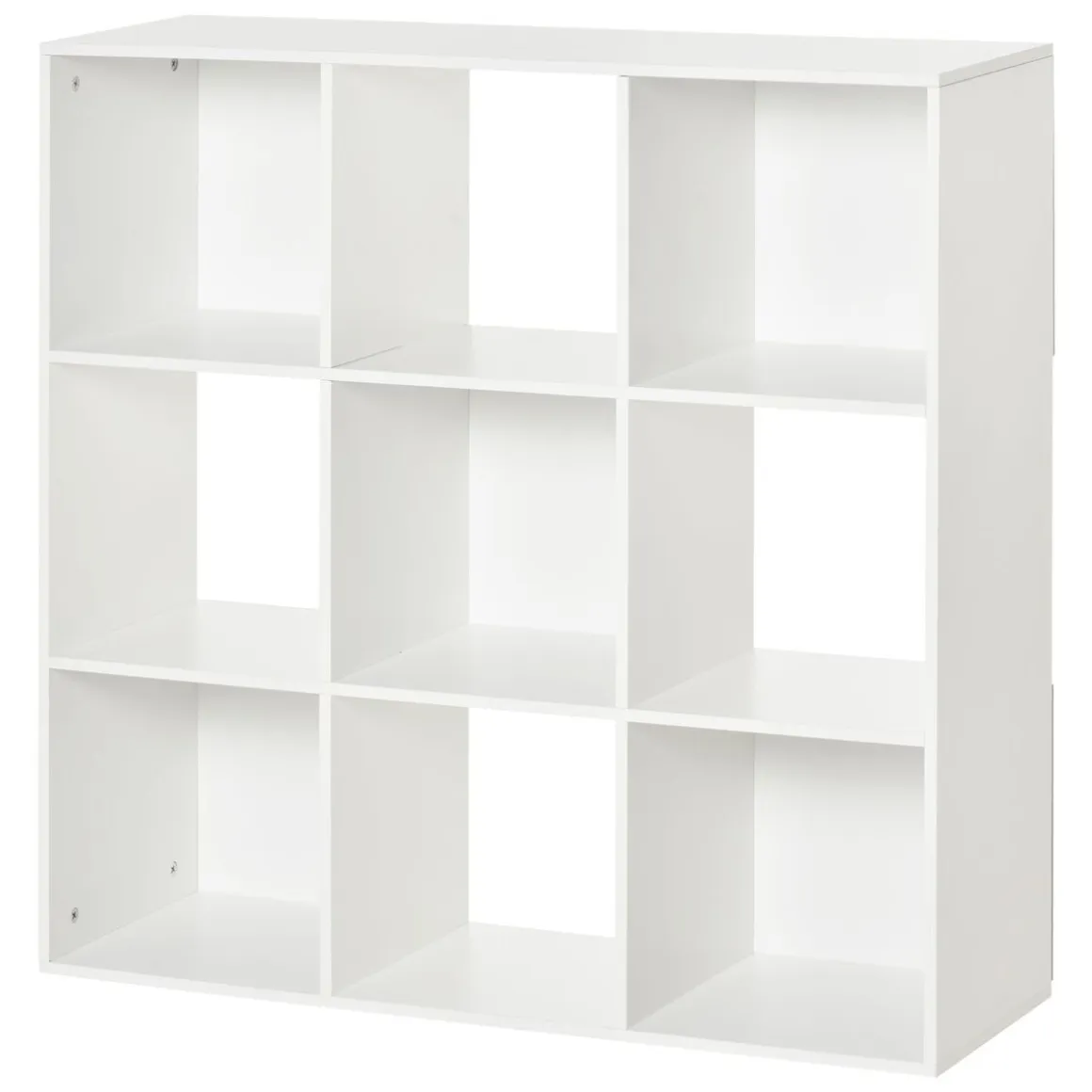 Estantería Libbe Homcom 9 compartimentos blanco 91,5x91,5x29,5 cm