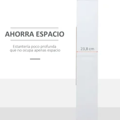 Estantería librería Homcom 4 niveles 10 compartimentos blanco 140x100x23,8 cm