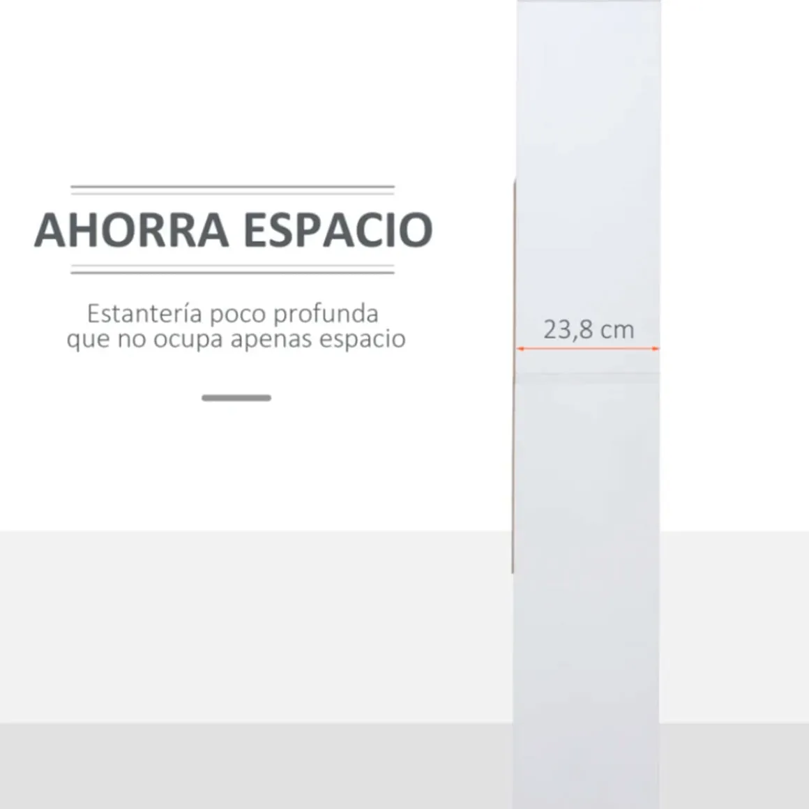 Estantería librería Homcom 4 niveles 10 compartimentos blanco 140x100x23,8 cm