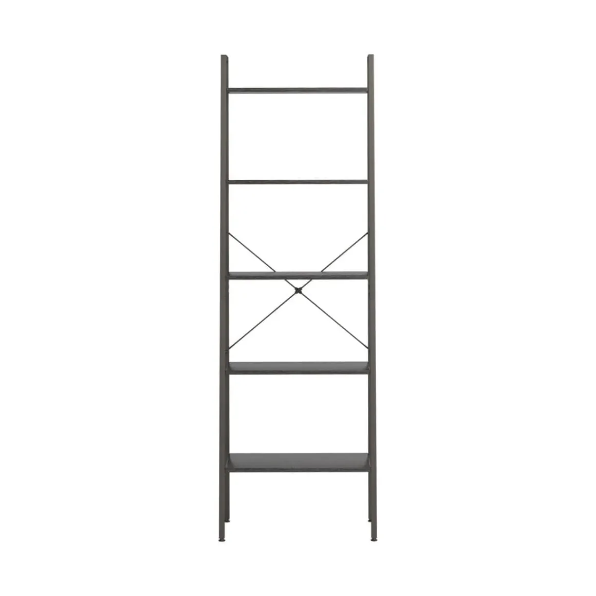 Estantería Lincoln 4 baldas negro 148,5x59,5x20,5 cm