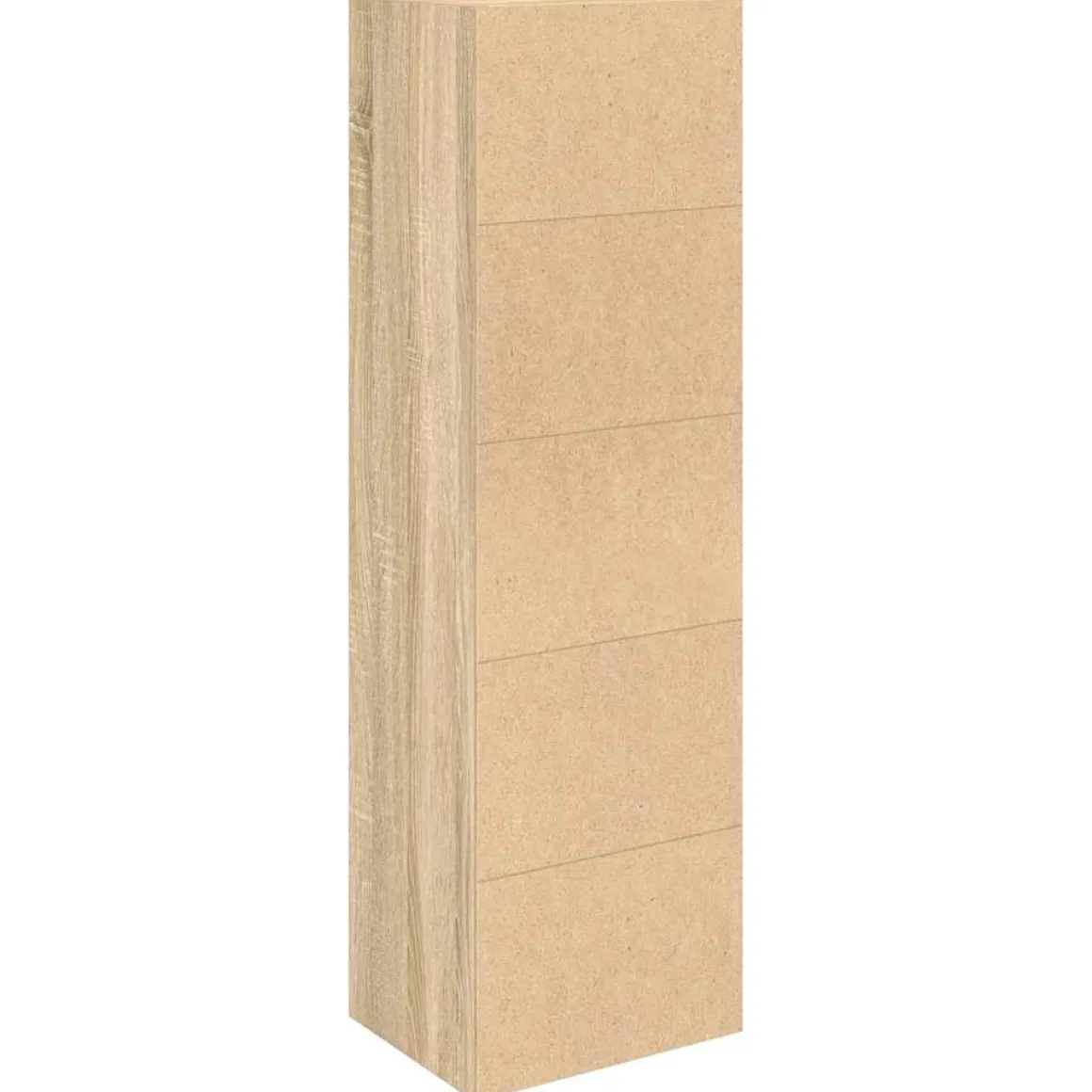 Estantería Lizza 3 compartimentos + armario 102x31x24 cm