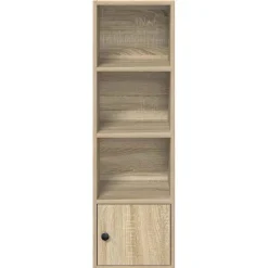 Estantería Lizza 3 compartimentos + armario 102x31x24 cm