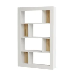 Estantería Luvio 4 niveles blanco 145x95x27 cm