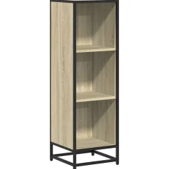 Estantería Milán 3 compartimentos roble 107,5x33,5x33 cm