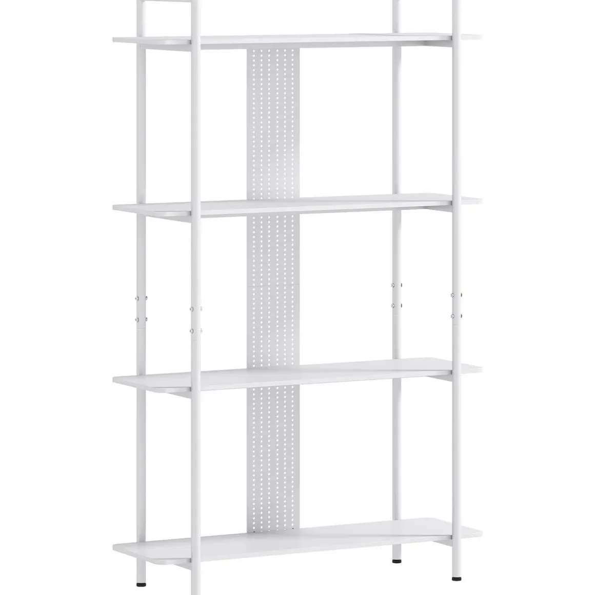 Estantería Ornalux Homcom 4 niveles blanco 160,5x100x35 cm
