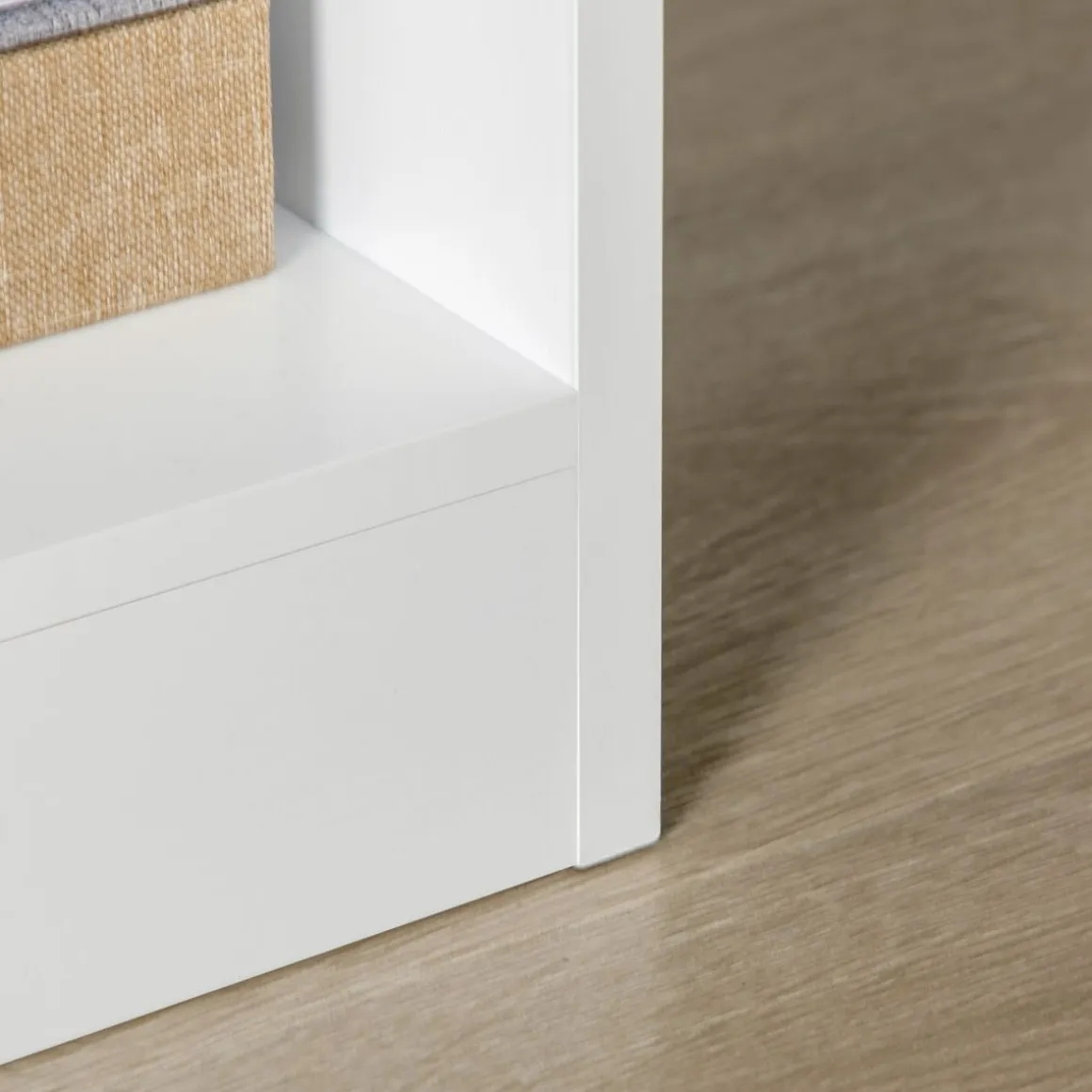 Estantería Ruiseñor Homcom 9 compartimentos + 1 cajón blanco 158x60x26 cm