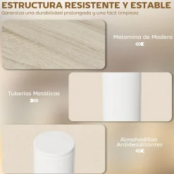 Estantería Taka Homcom 3 niveles natural 36,5x40x18 cm
