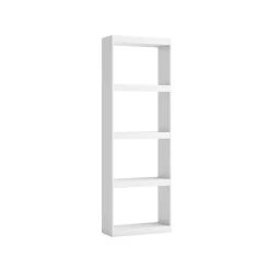 Estantería Talio 4 niveles blanco mate 180,5x60x25 cm