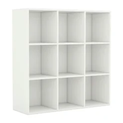 Estantería Tampere 9 módulos diseño minimalista 98x98x30 cm