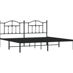 Estructura de cama doble Sebastián metal negro