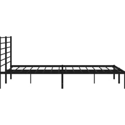 Estructura de cama Industrial con cabecero negro acero