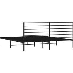Estructura de cama Industrial con cabecero negro acero