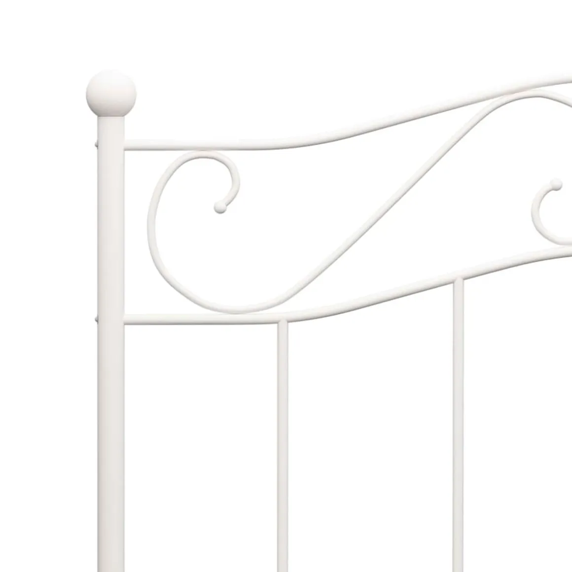 Estructura de cama metálica Pisa blanco 90x200 cm