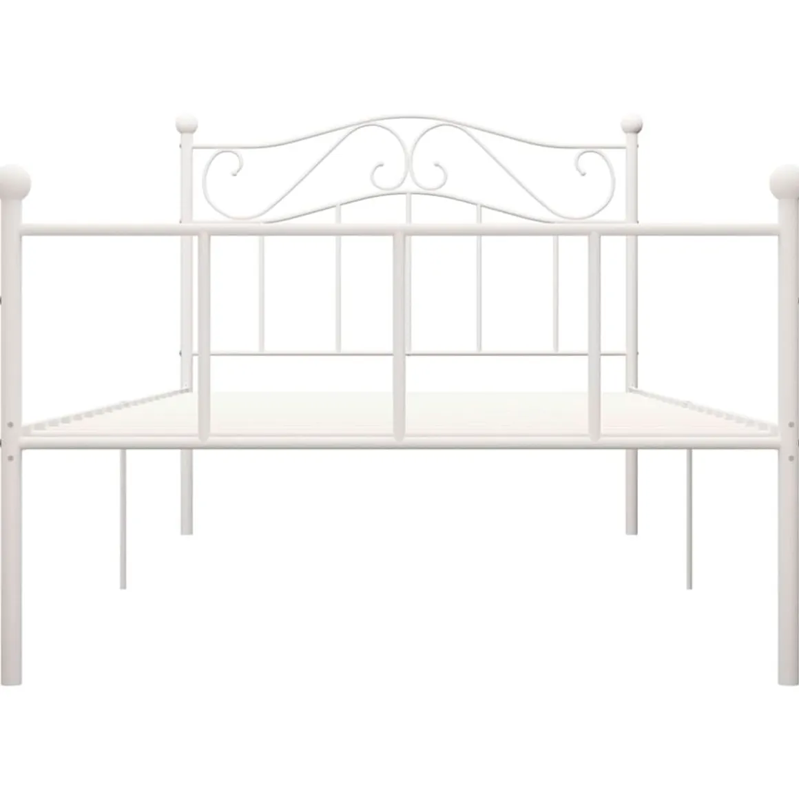 Estructura de cama metálica Pisa blanco 90x200 cm
