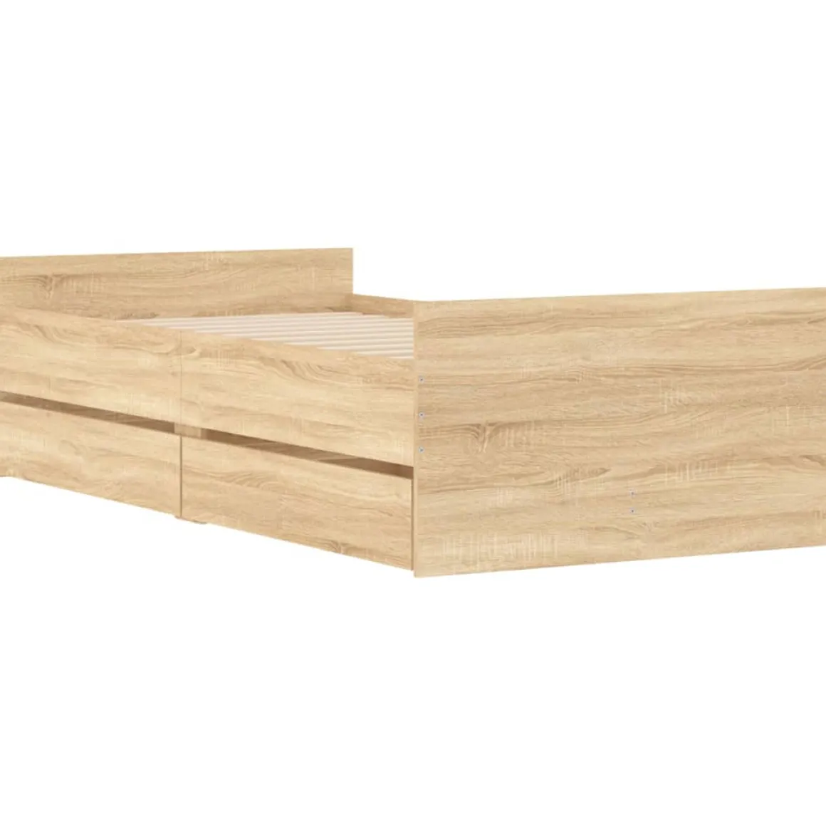 Estructura de cama Rehia 2 cajones + somier 50x93x193 cm