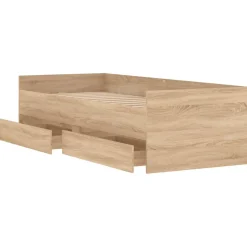 Estructura de cama Vita con 2 cajones + panel trasero 50 cm