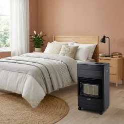 Estufa butano Svan SVCA27CAT 4,2W diseño plegable con ruedas negro