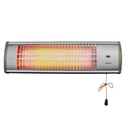 Estufa de cuarzo Infiniton HQP-W33 1500W 3 niveles de potencia colgante plata