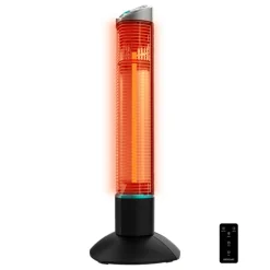 Estufa de exterior Cecotec ReadyWarm 1000 Power Tower 1000W mando a distancia negro