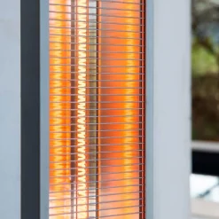 Estufa de exterior Cecotec ReadyWarm 2000 Power Tower 2000W mando a distancia negro
