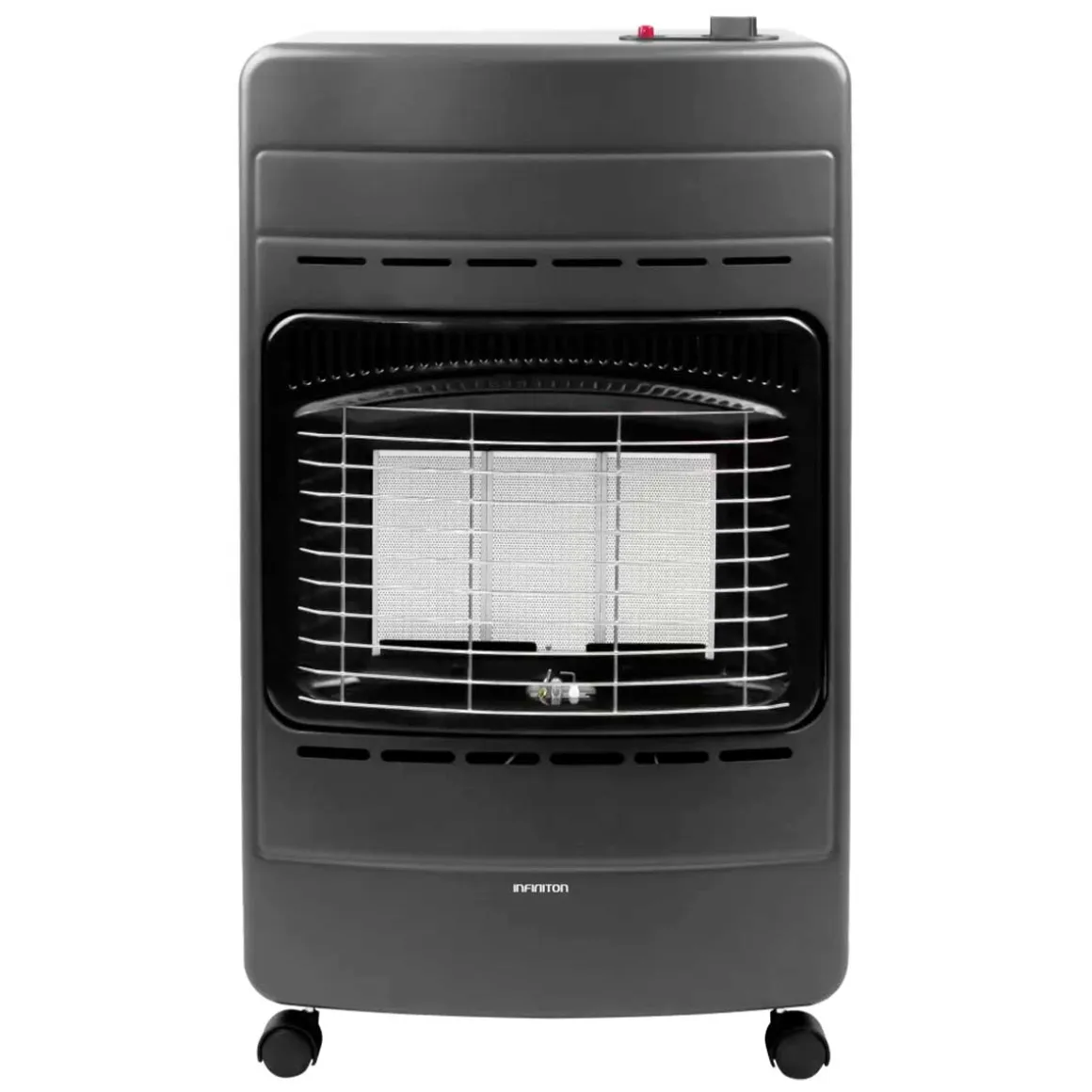 Estufa de gas Infiniton HG-FL3 4200W ignición electrónica y diseño plegable A negro