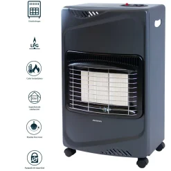 Estufa de gas Infiniton HG-B16 4100W ignición electrónica A negro