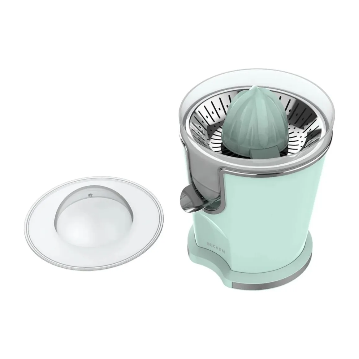 Exprimidor eléctrico Becken BCJ8767 100W con tapa protectora 230 ml