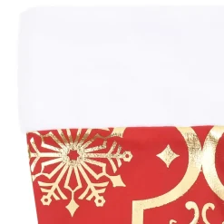 Falda para árbol de Navidad Golden con calcetín rojo Ø122 cm
