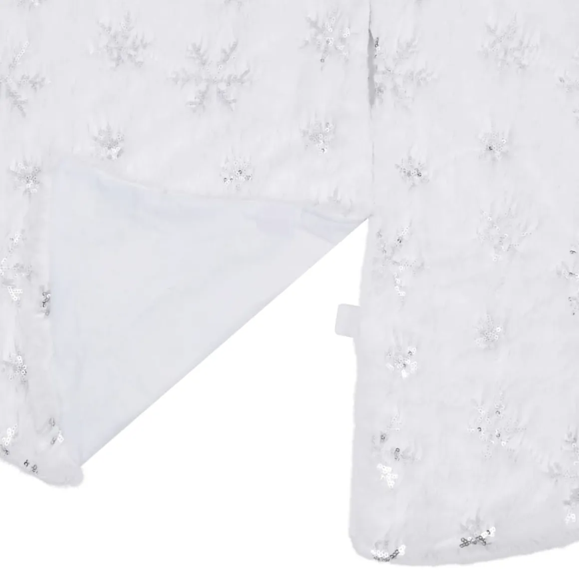 Falda para árbol de Navidad Copo blanco Ø90 cm