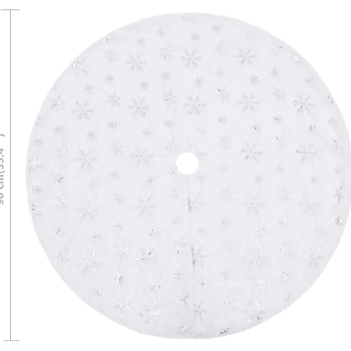 Falda para árbol de Navidad Copo blanco Ø90 cm