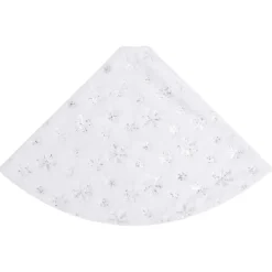 Falda para árbol de Navidad Copo blanco Ø90 cm