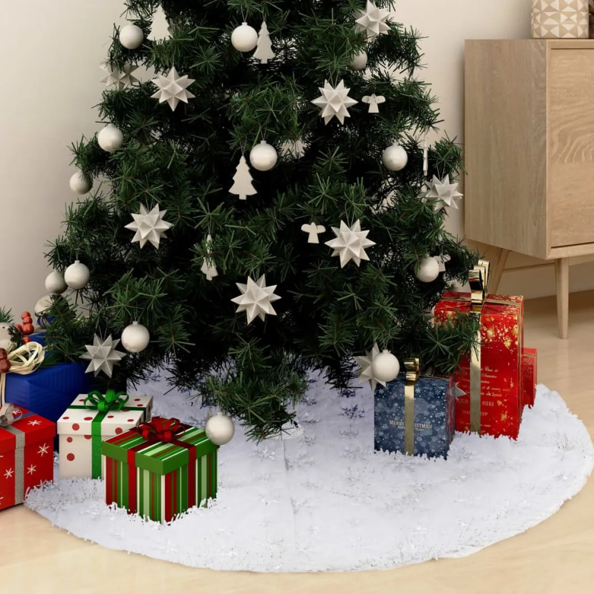 Falda para árbol de Navidad Copo blanco Ø90 cm