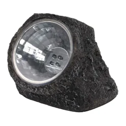 Faro solar LED piedra 11x12x8,2 cm