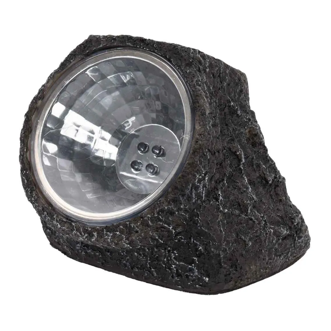 Faro solar LED piedra 11x12x8,2 cm