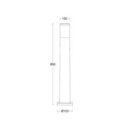 Farola Amelia Fumagalli 8,5W 3 colores LED gris