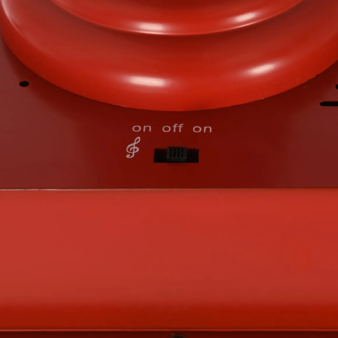 Farola Laponia interior luz LED + melodía rojo 180 cm