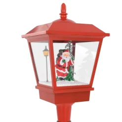 Farola Laponia interior luz LED + melodía rojo 180 cm