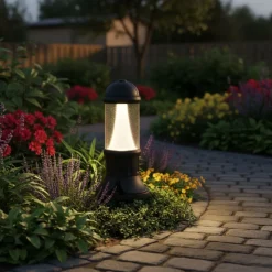Farola Sauro Fumagalli 10W 3 colores con pulsador negro