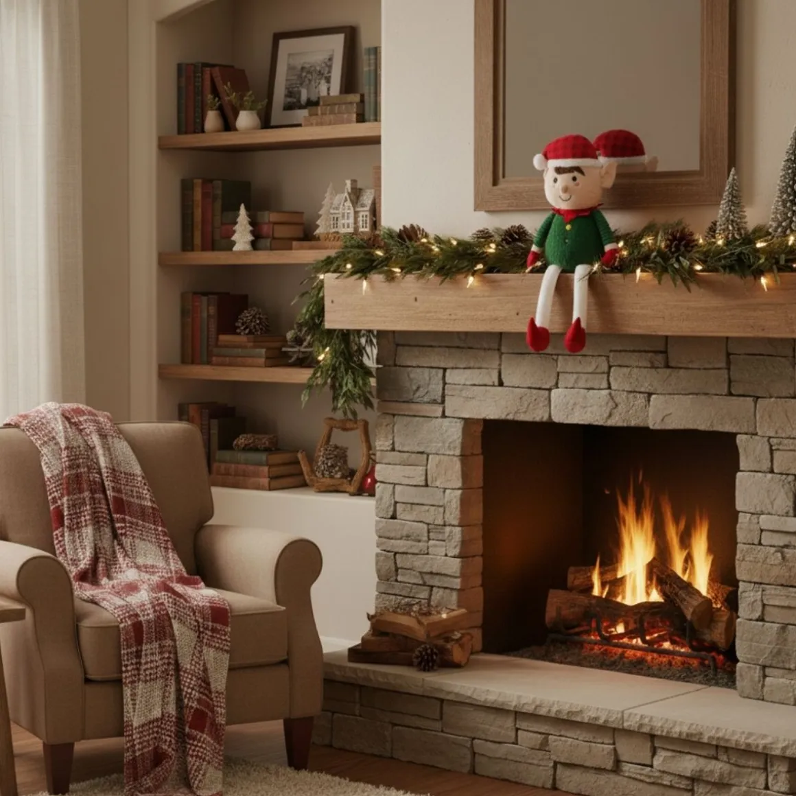 Figura decorativa Estiva diseño navideño