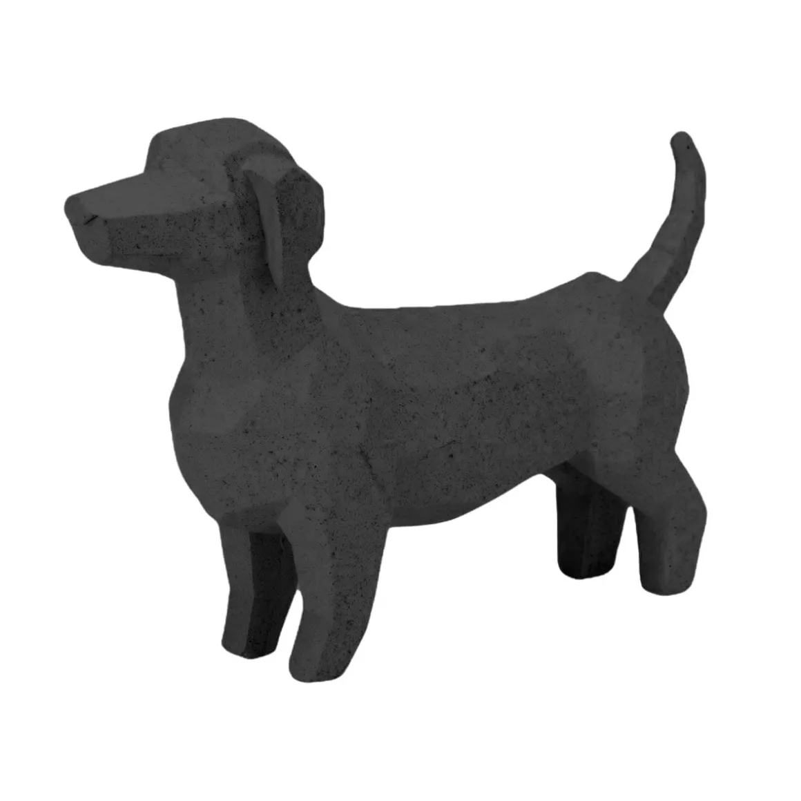Figura decorativa forma de perro salchicha 14x21,2x5,5 cm