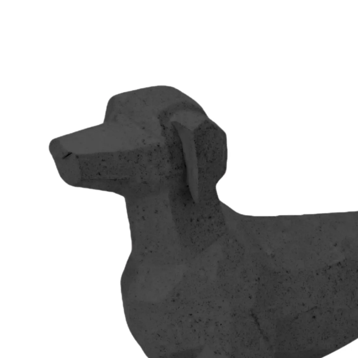 Figura decorativa forma de perro salchicha 14x21,2x5,5 cm