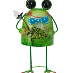 Figura decorativa ranita de pie 26x17x11,5 cm