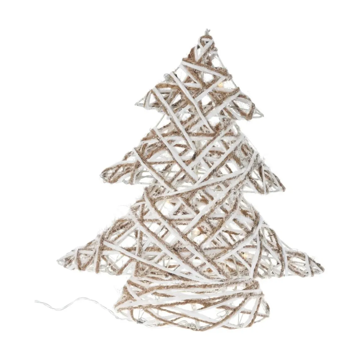 Figura decorativa árbol de Navidad con luces LED 30 cm