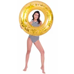 Flotador brillo Oro 106 cm