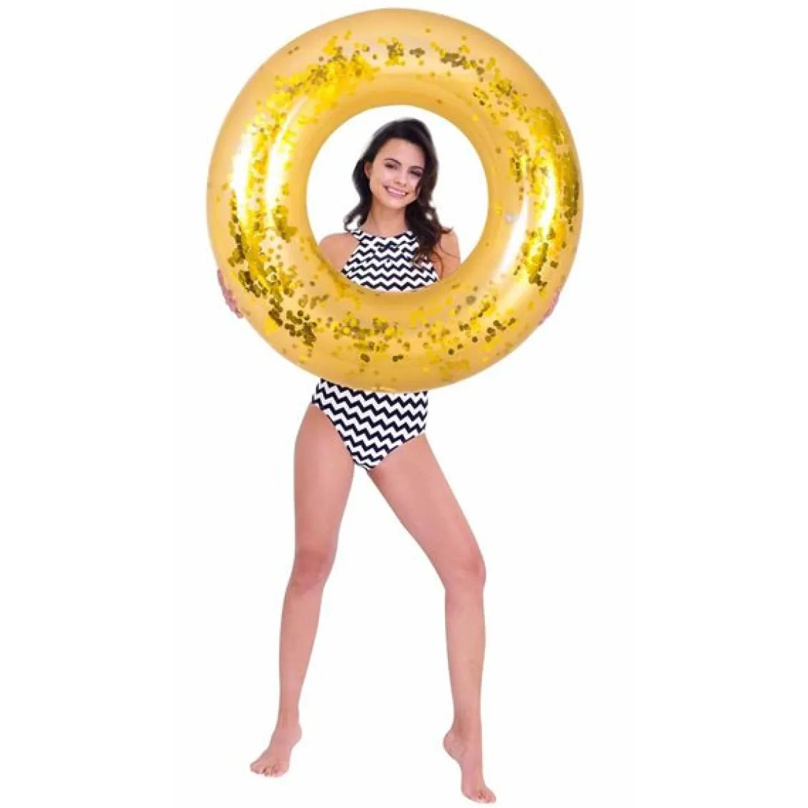 Flotador brillo Oro 106 cm