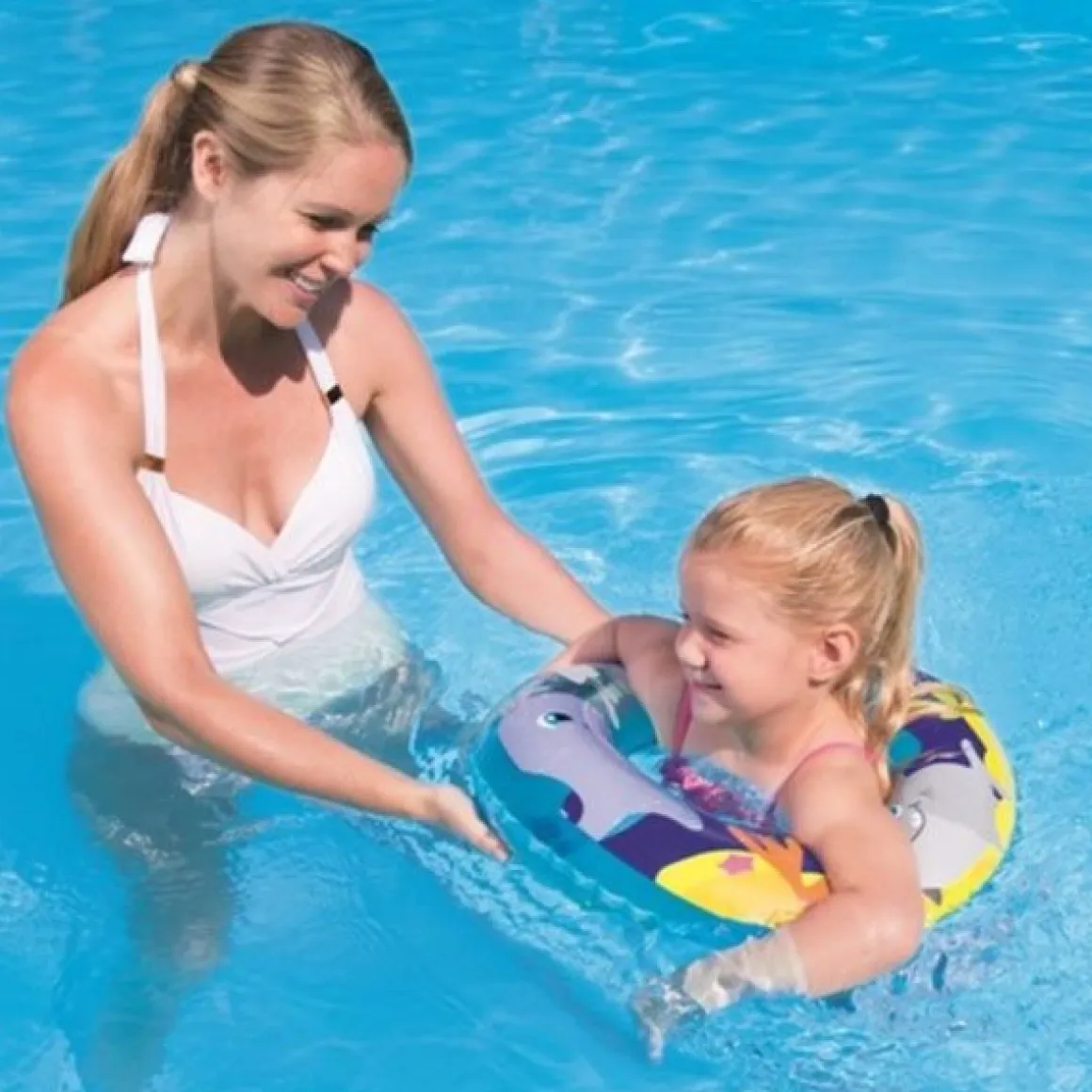 Flotador infantil estampado ballena Ø51 cm